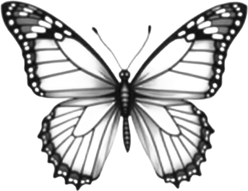 Monochrome Butterfly